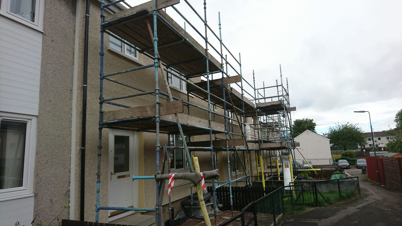 long facade insulated with insulation Edinburgh
