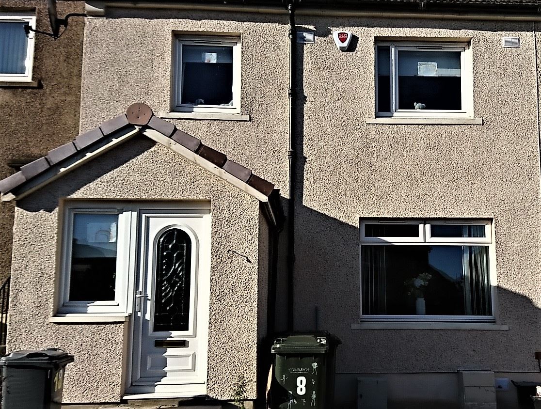 brick exposure showing roughcast repair Edinburgh