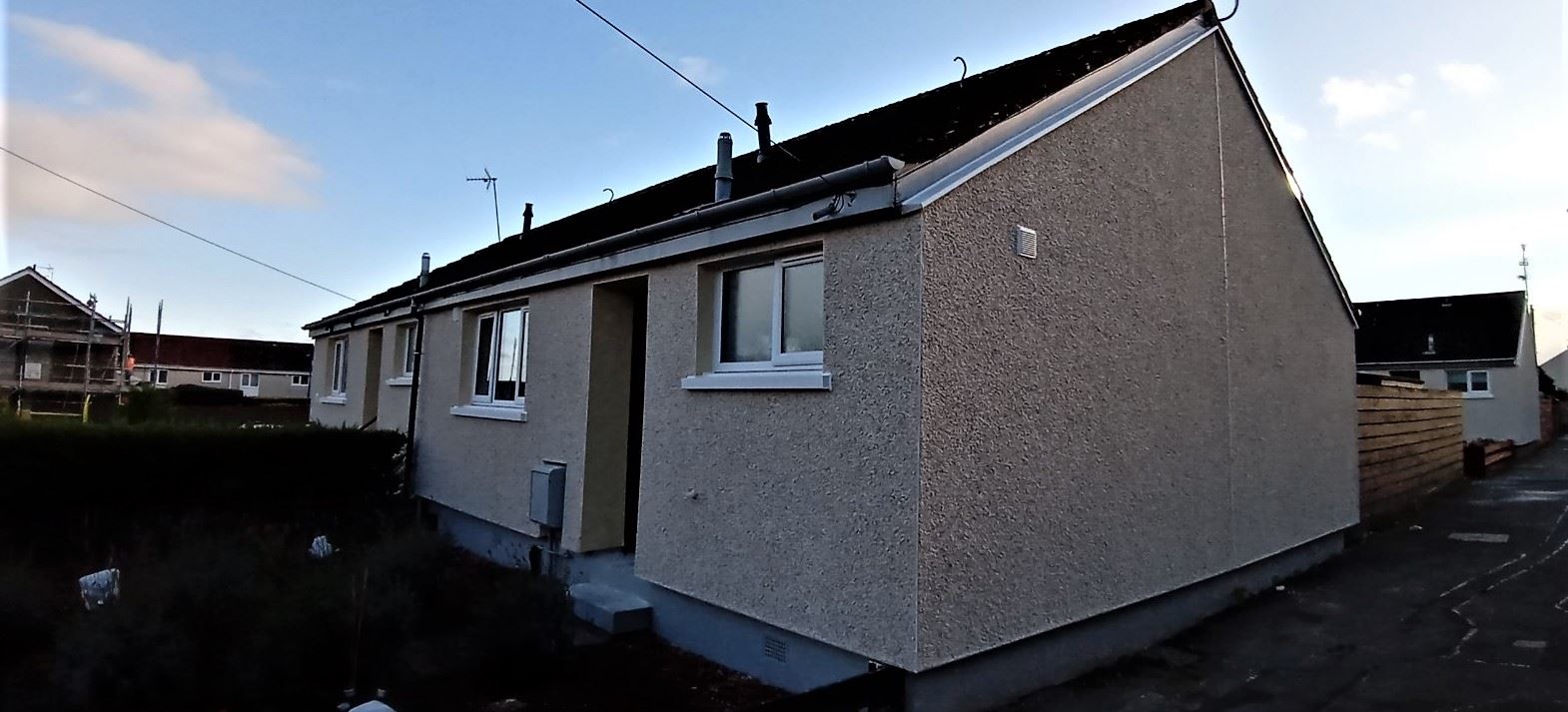 side elevation completed by roughcaster Edinburgh