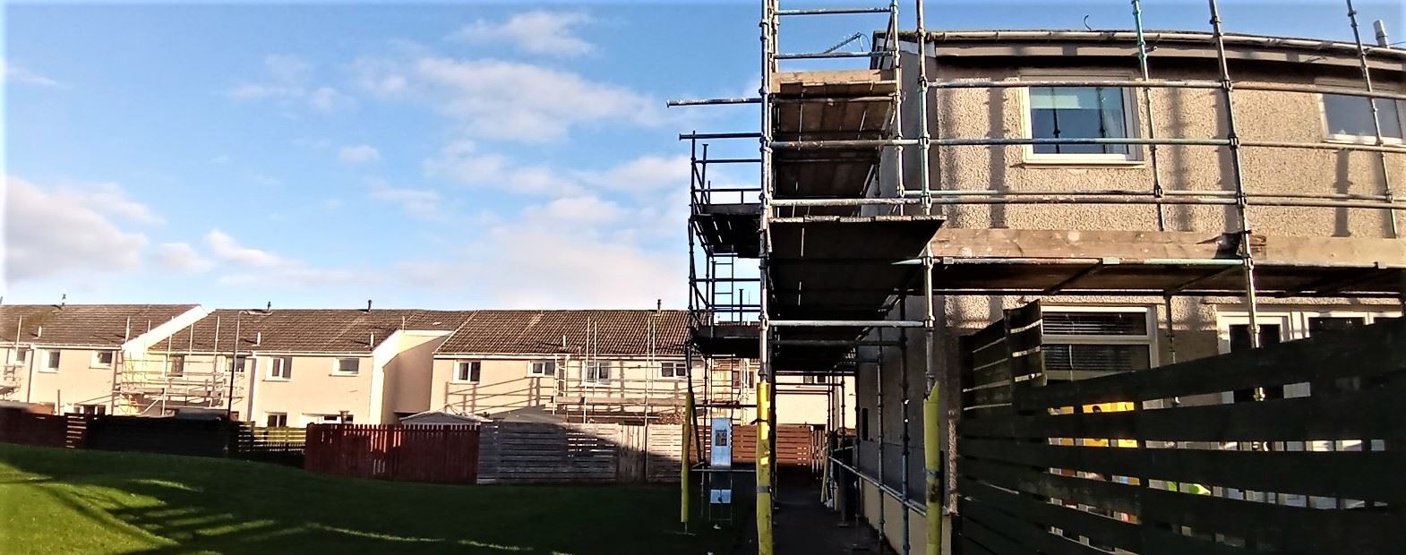 housing row in progress rendering Edinburgh