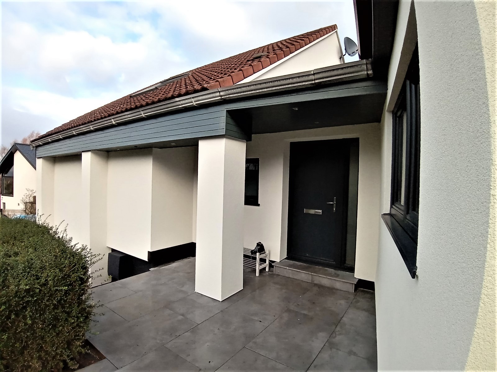 long wall upgraded with solid wall insulation Edinburgh
