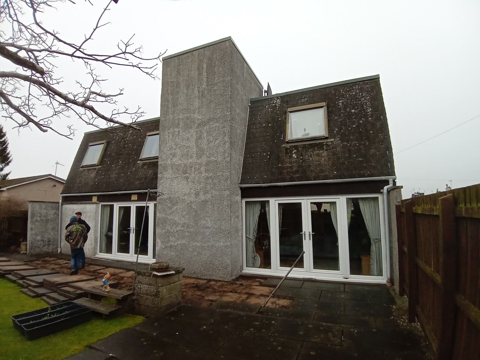 patio doors completed by roughcaster Edinburgh