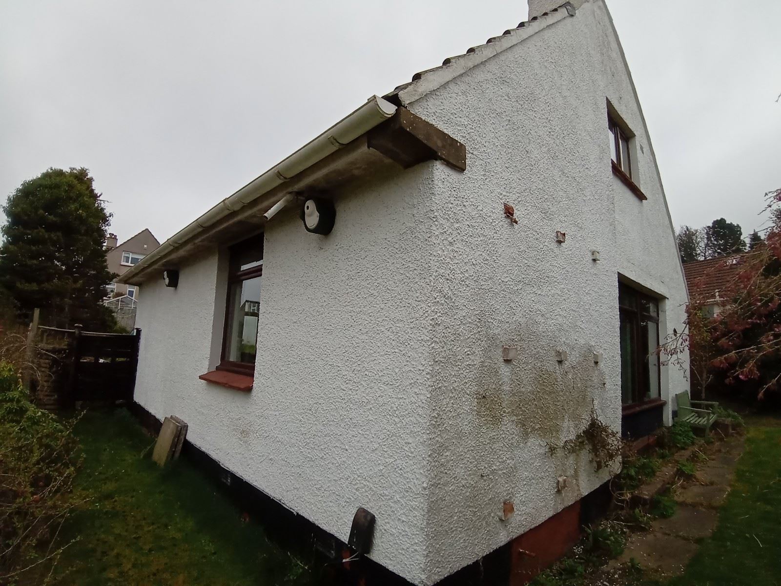 white corner wall using external wall insulation edinburgh