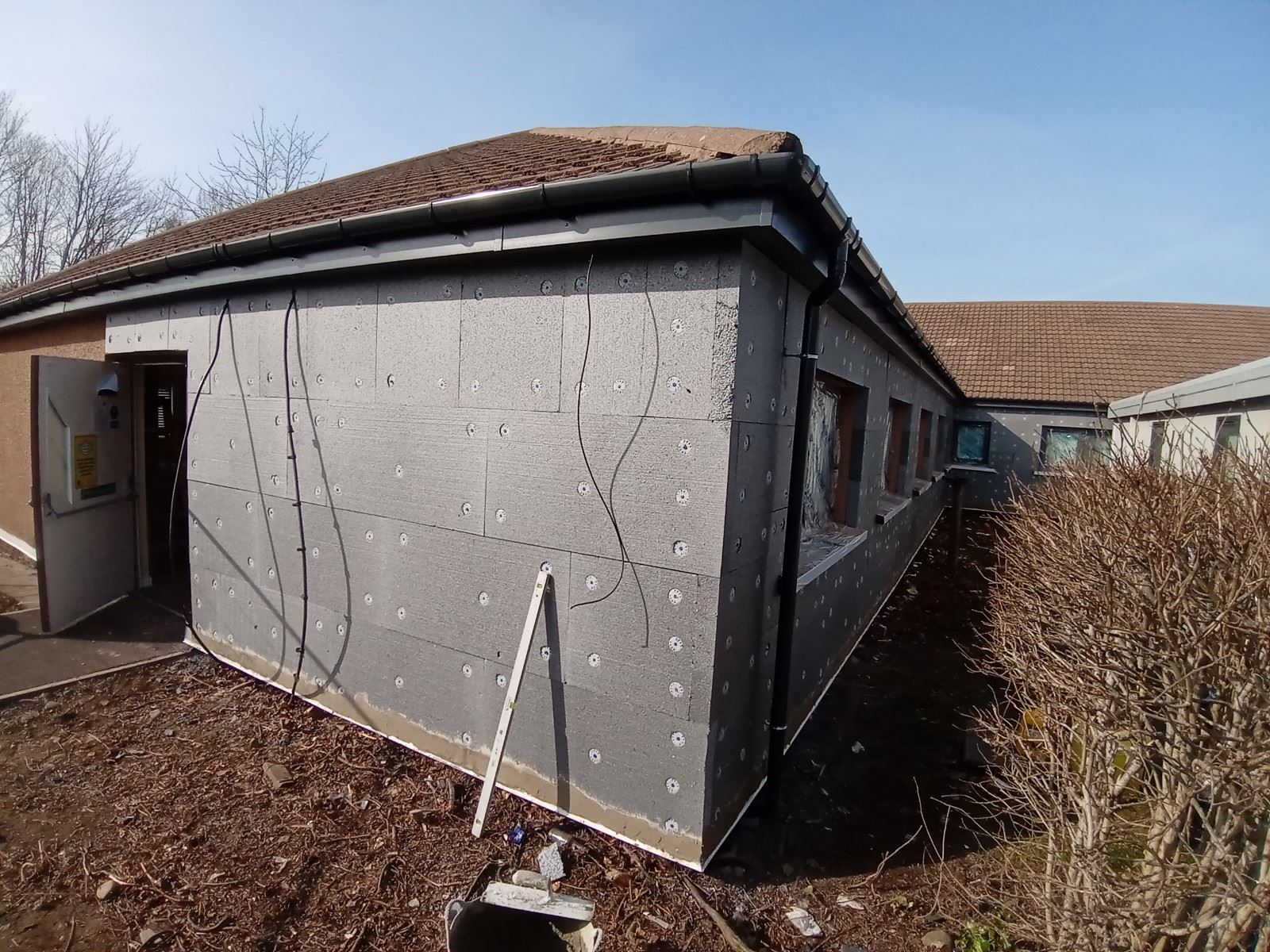 gable detail after external wall insulation edinburgh
