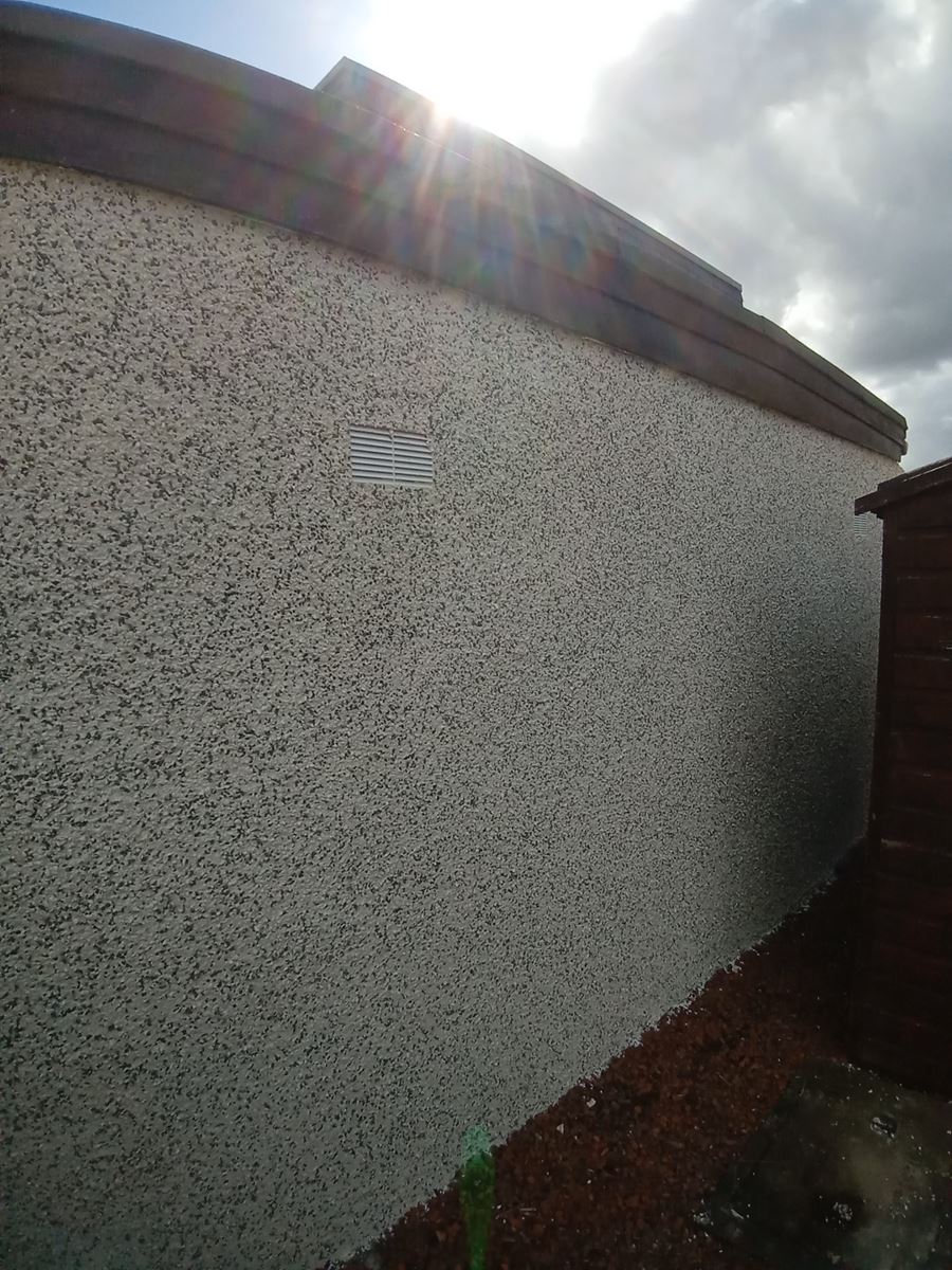 clean facade completed by roughcaster edinburgh
