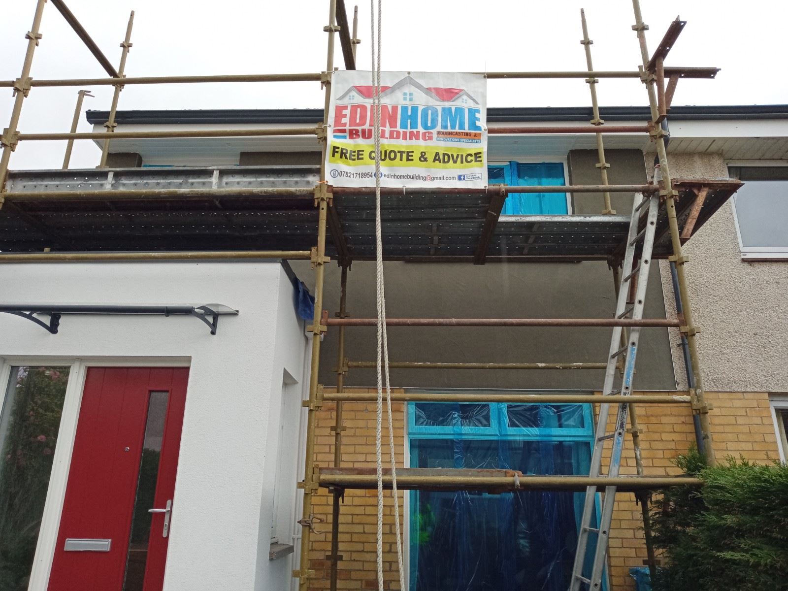 House rendering in Edinburgh