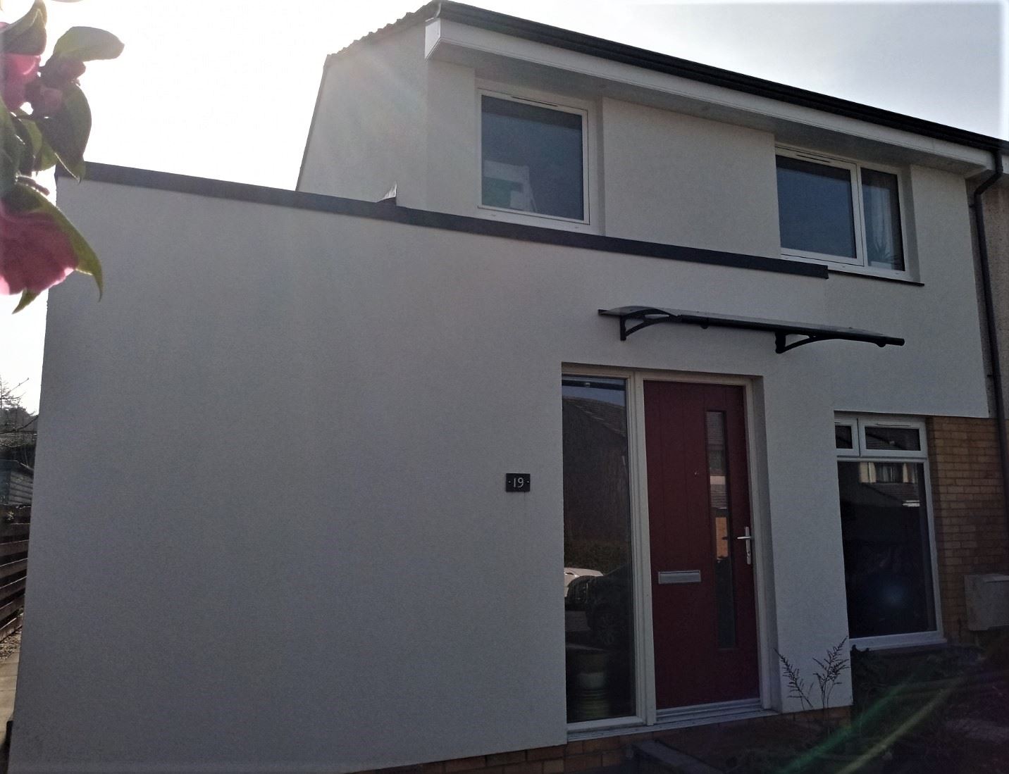House rendering in Edinburgh