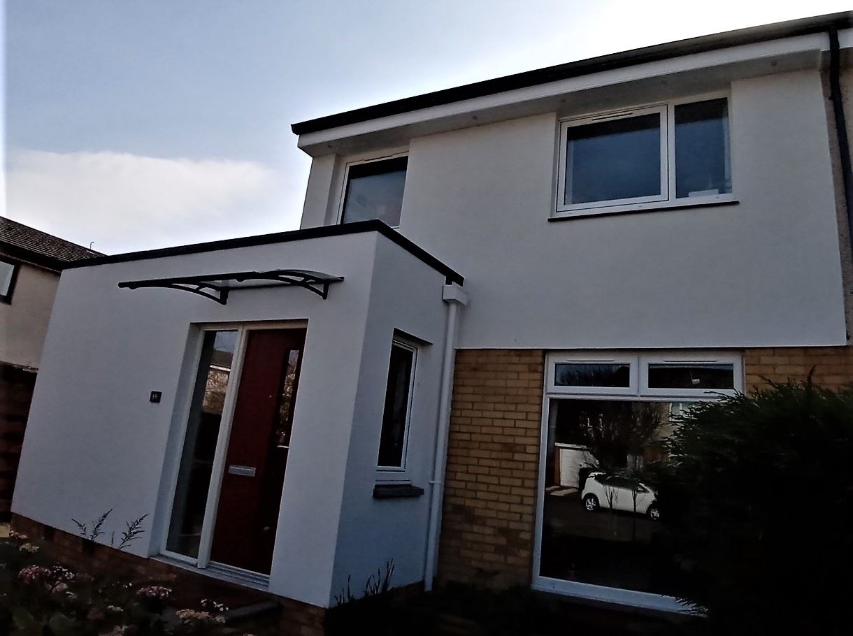 House rendering in Edinburgh