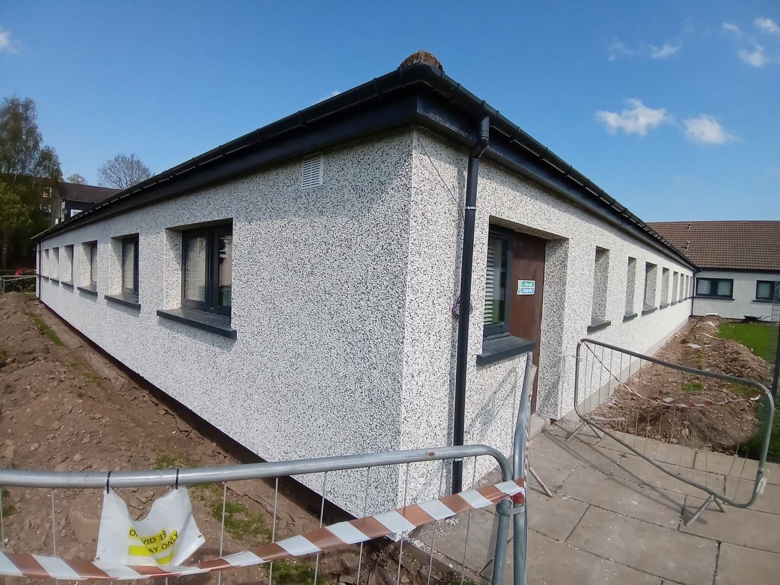 front corner completed by roughcaster edinburgh