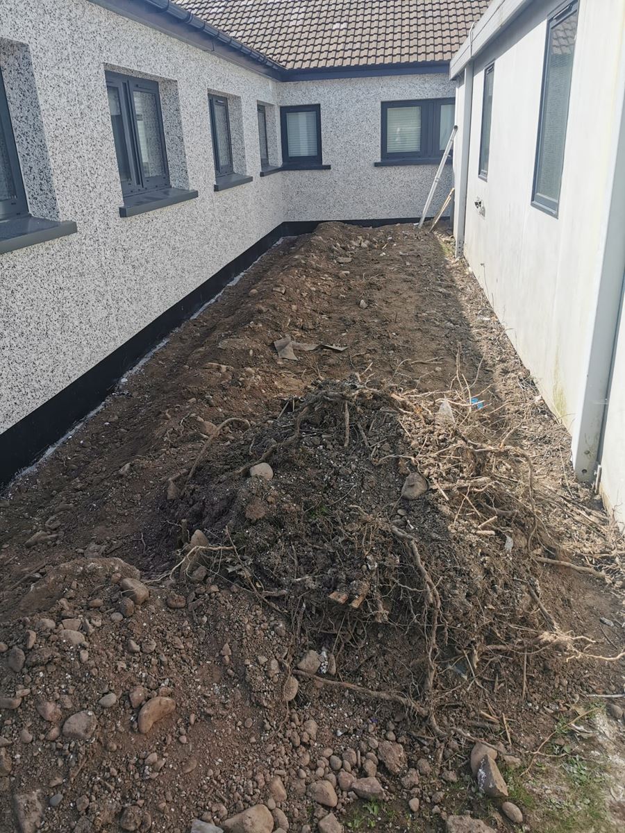 foundation area prepared for rendering edinburgh