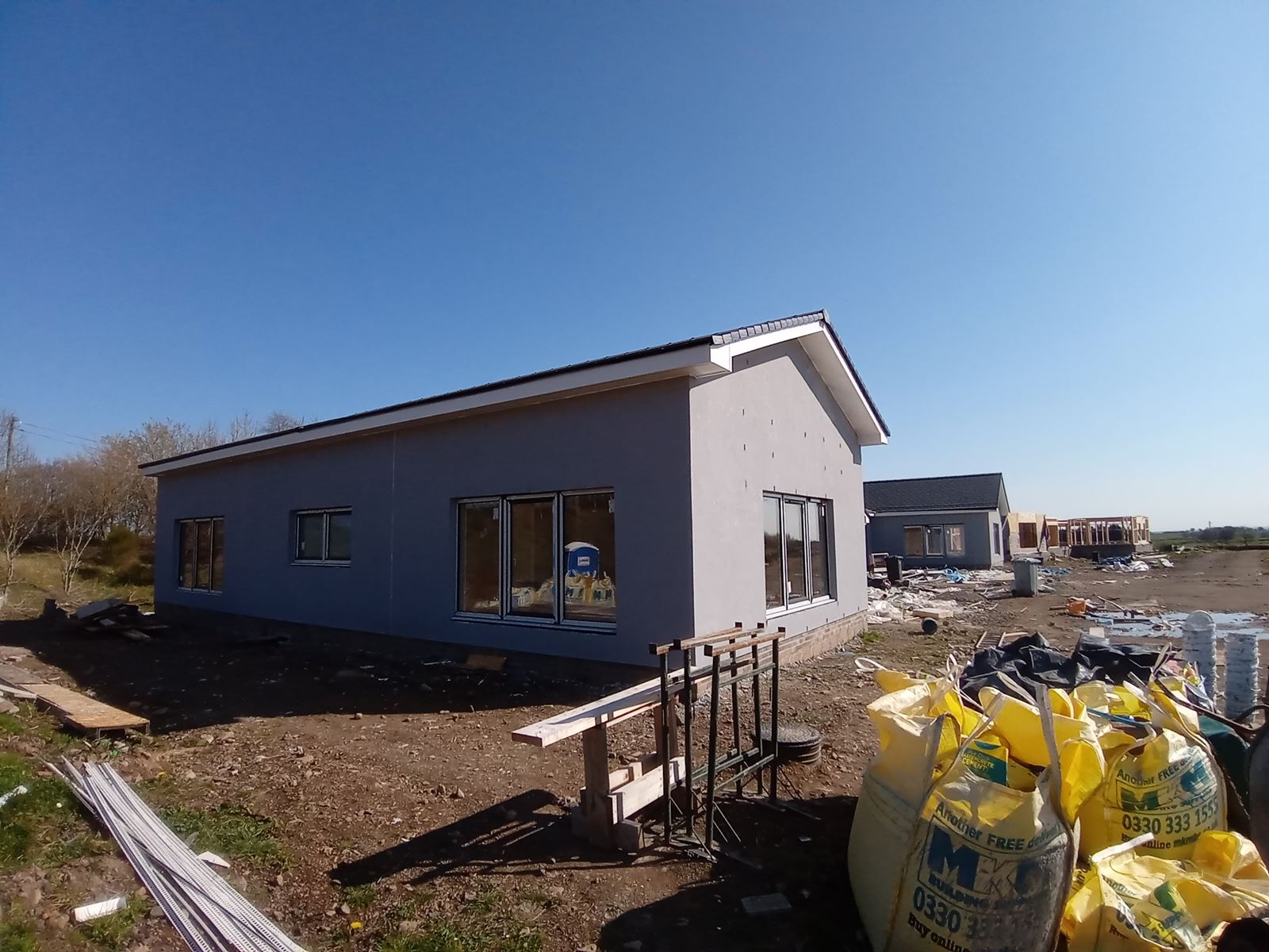 new construction showing insulation edinburgh