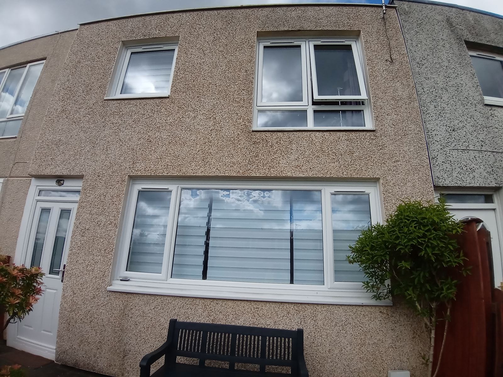 solid wall insulation Edinburgh on completed rendered frontage