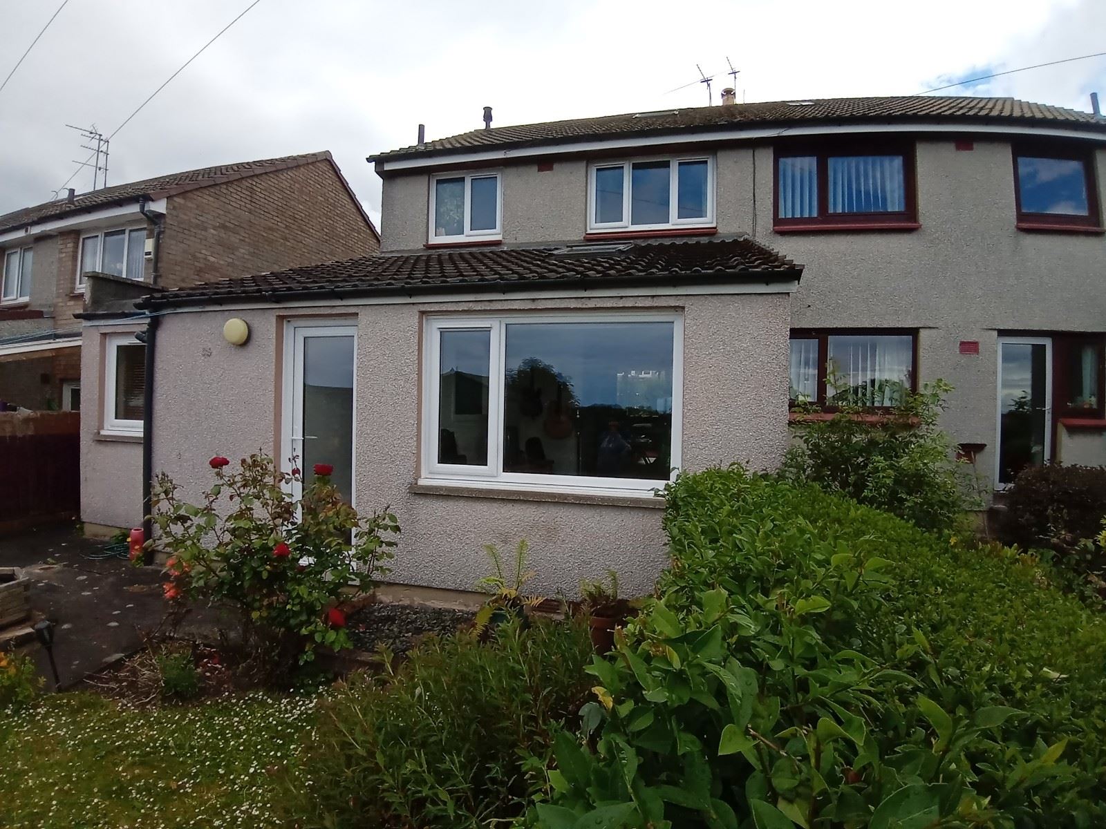 house rendering Edinburgh on darker rear wall section
