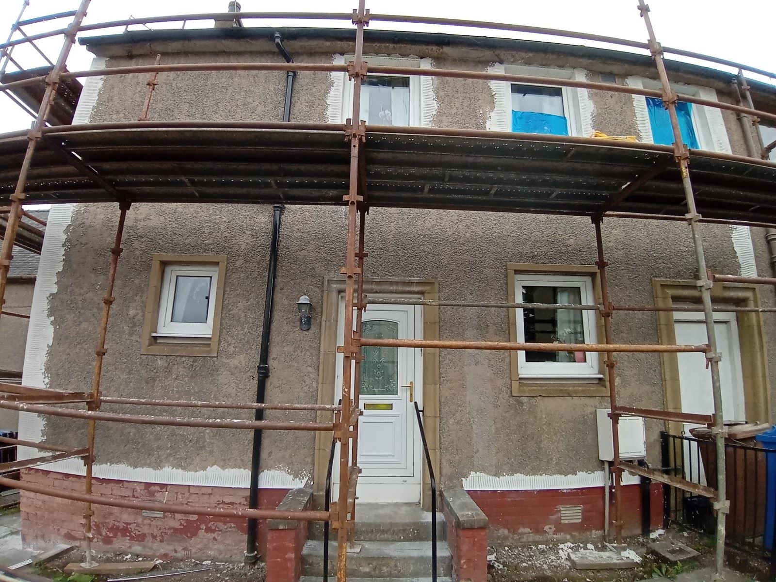 Insulation Edinburgh fitted under scaffolding during renovation