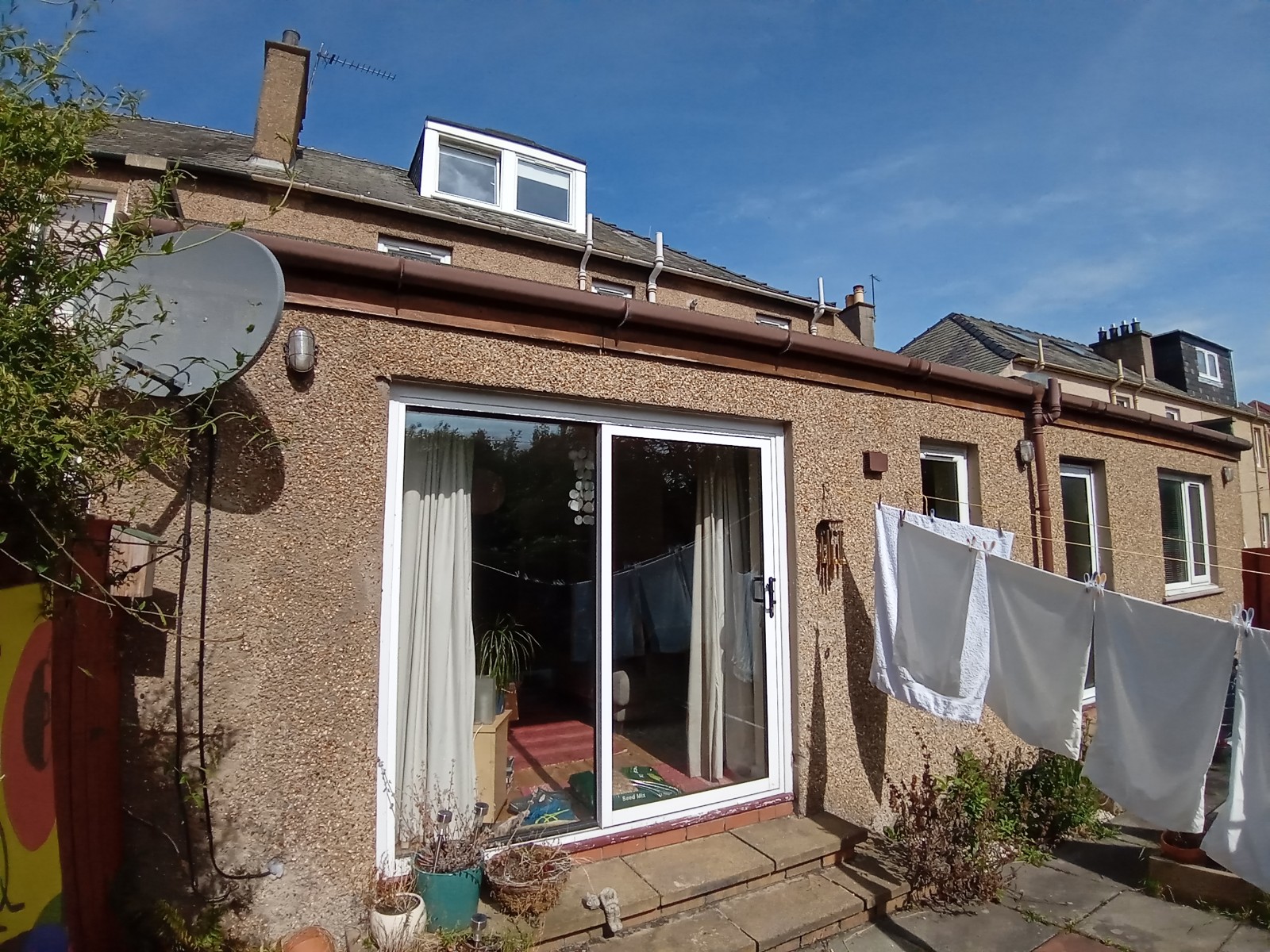 solid wall insulation Edinburgh on rear extension with sliding doors