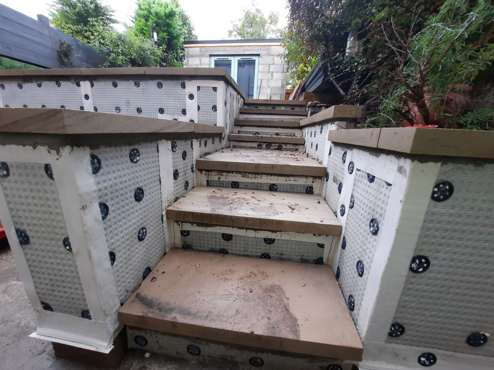 staircase lined with solid wall insulation Edinburgh