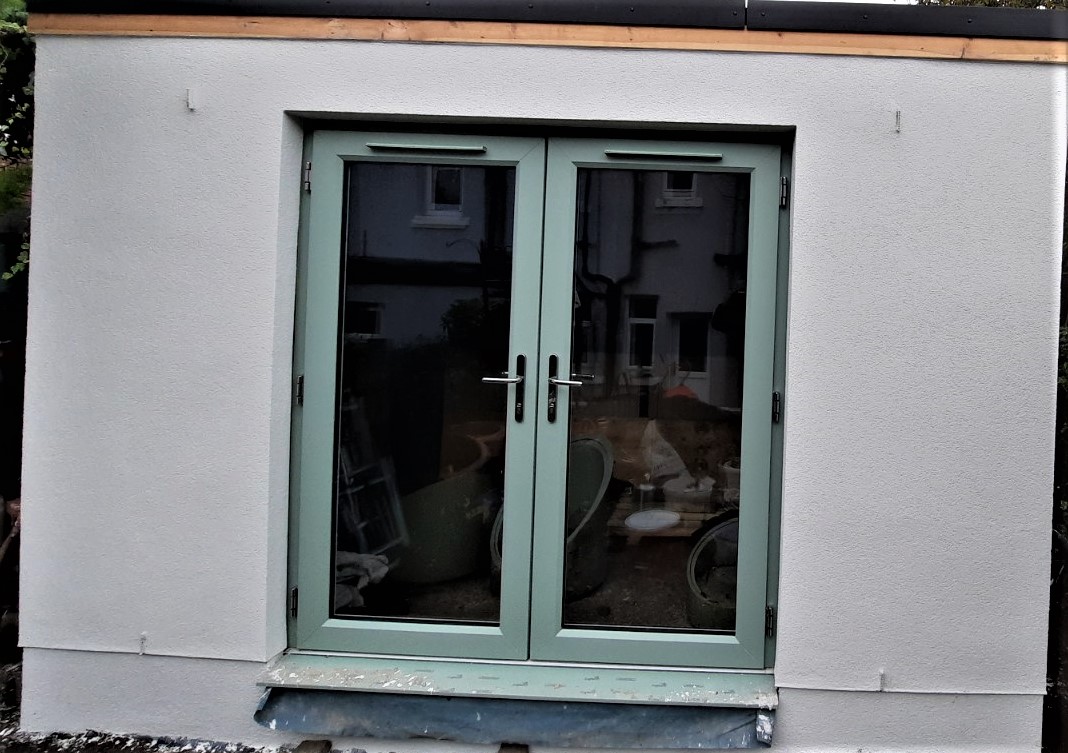 patio doors area after solid wall insulation Edinburgh
