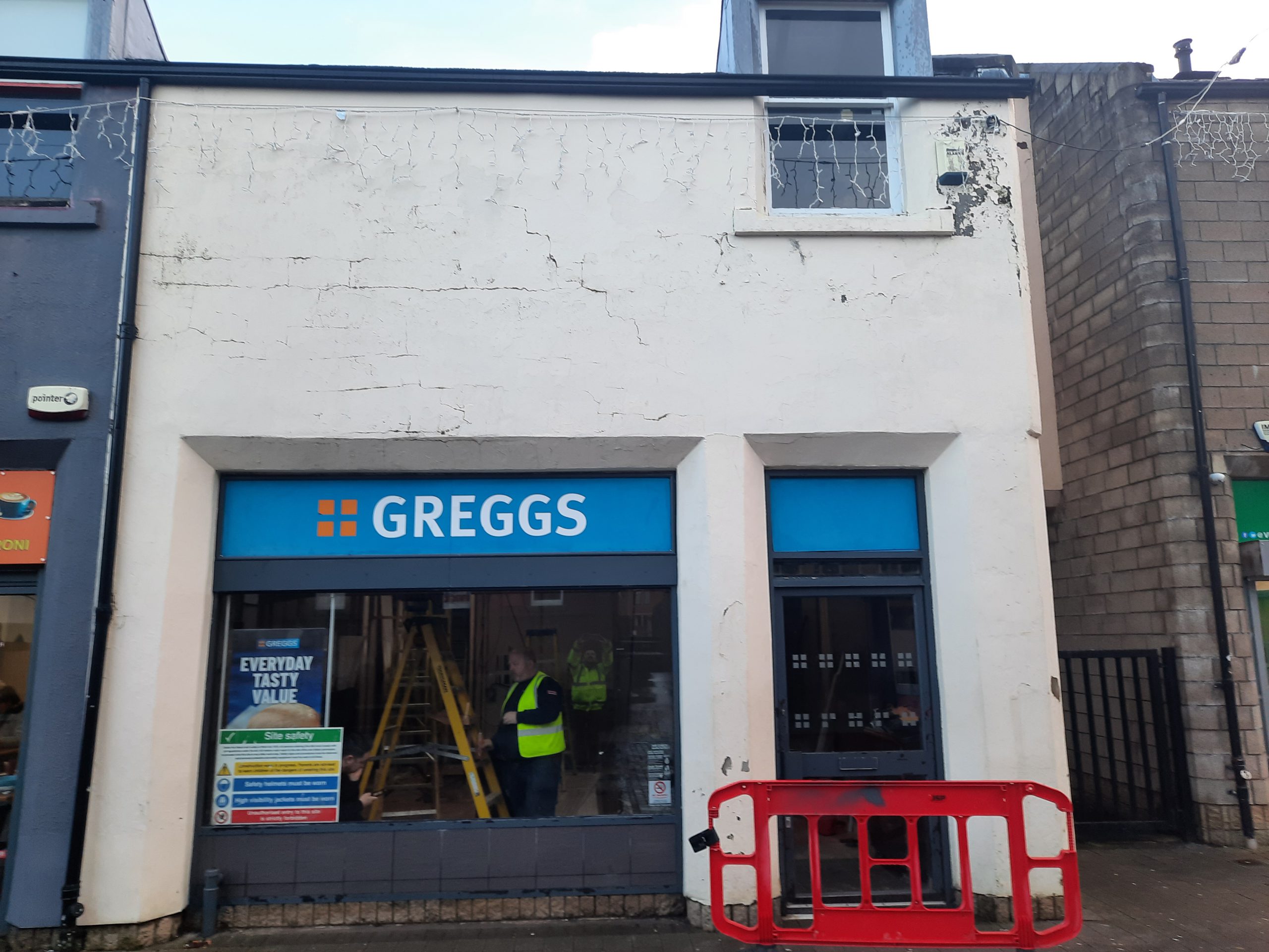 storefront renovation with solid wall insulation Edinburgh