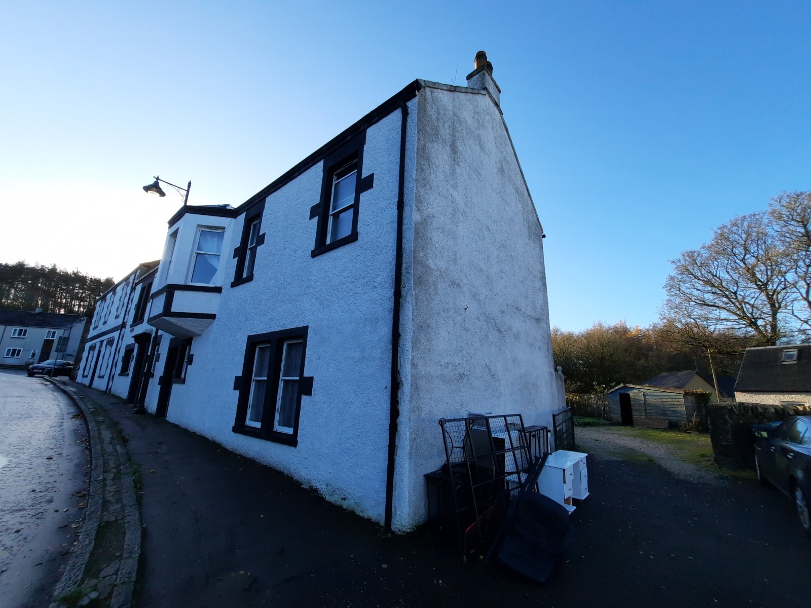 angled side view completed by roughcaster Edinburgh
