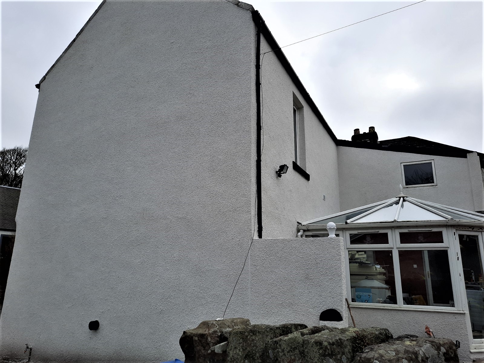 side elevation highlighting external wall insulation Edinburgh