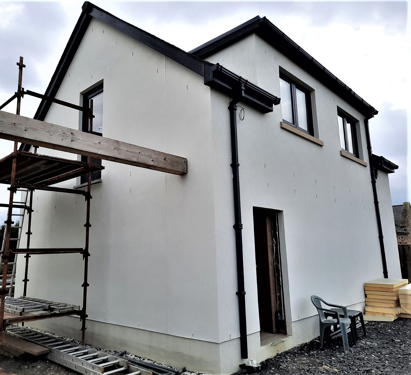 side view of house rendering Edinburgh project