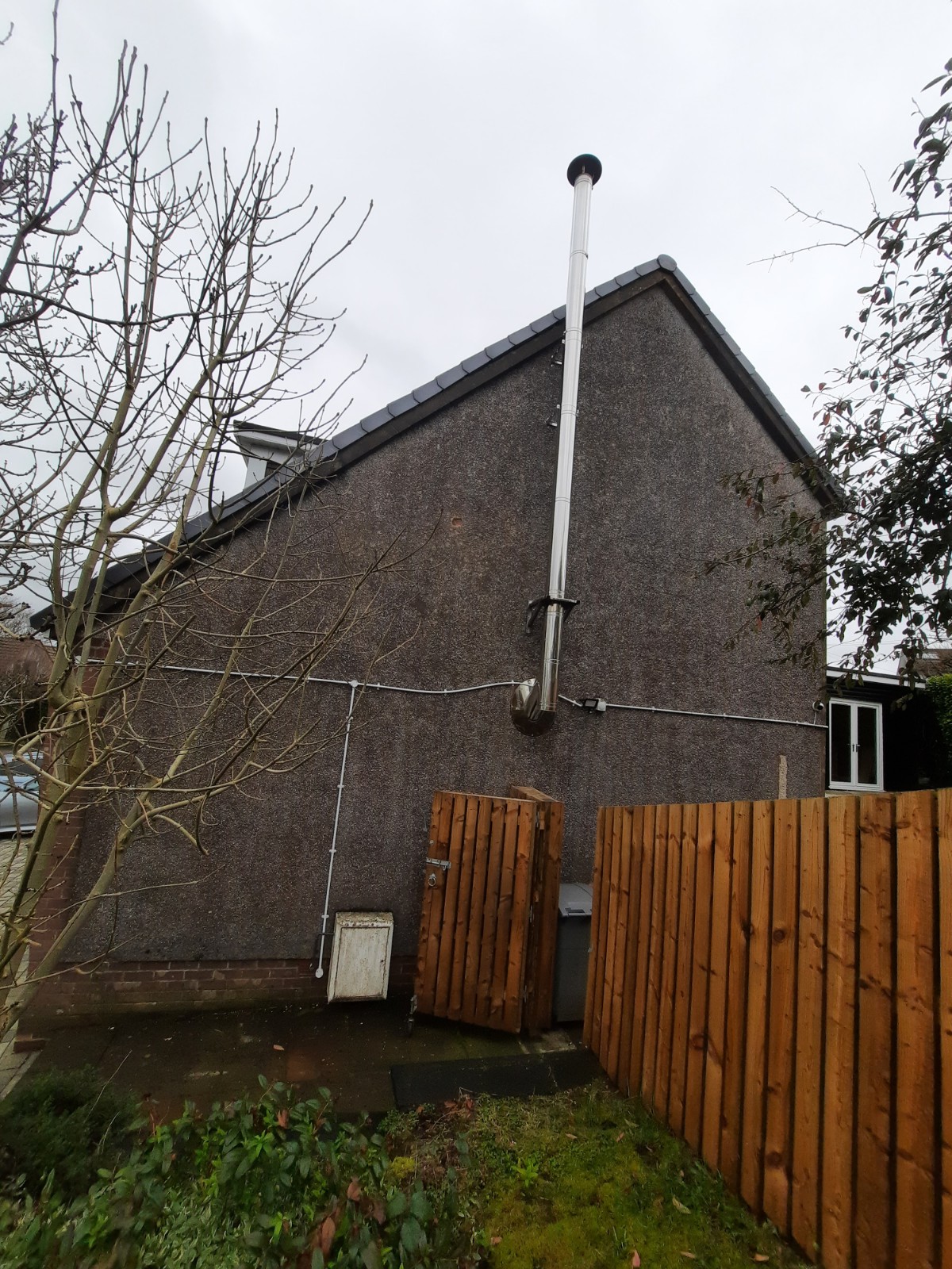 extended home with fresh roughcast render Edinburgh