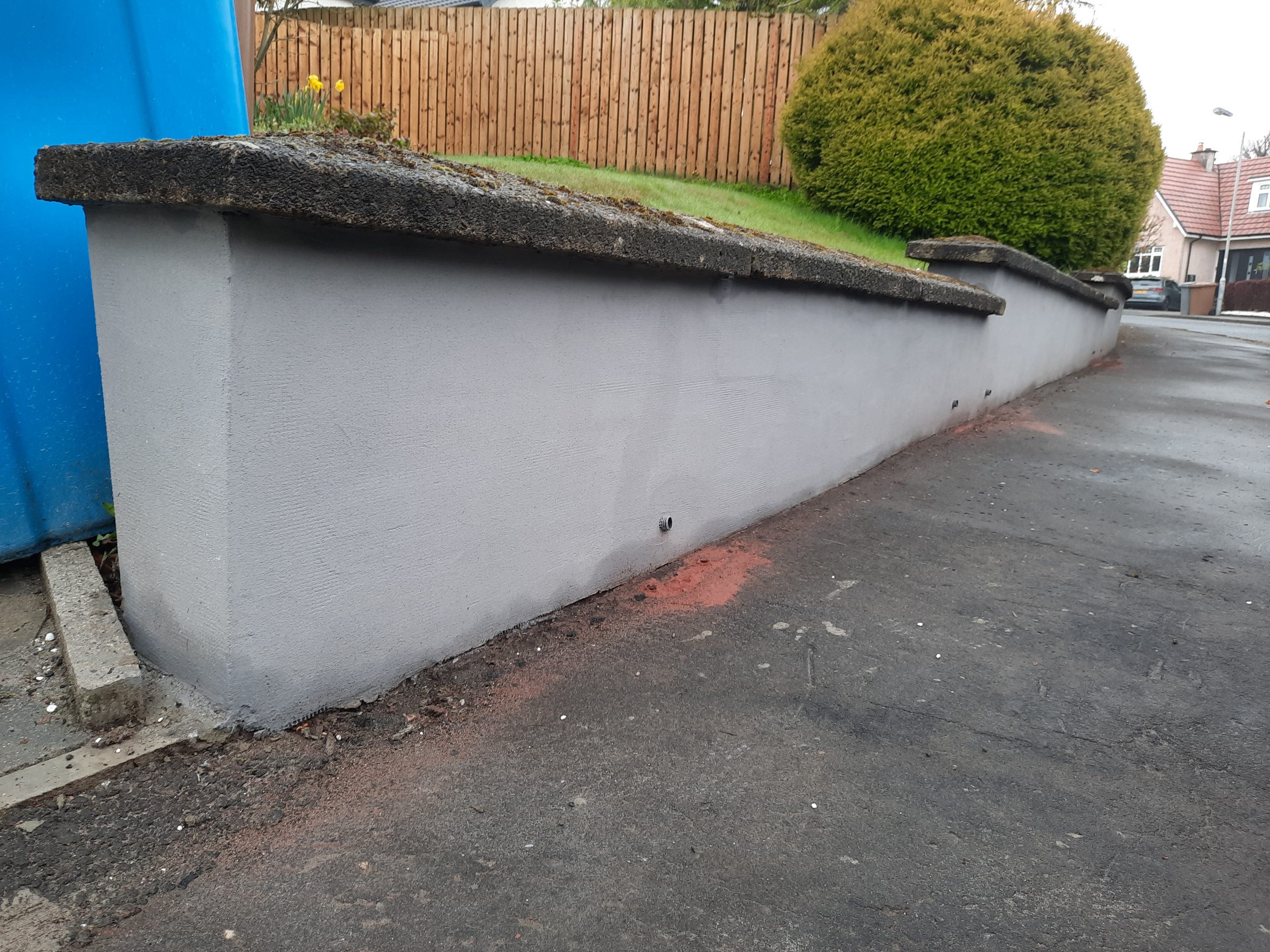 boundary wall with external wall insulation Edinburgh