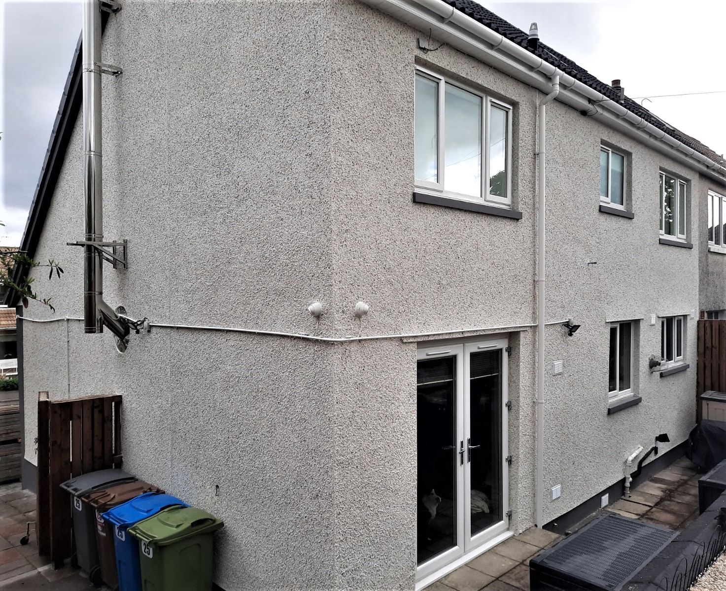 Side view roughcast render Edinburgh