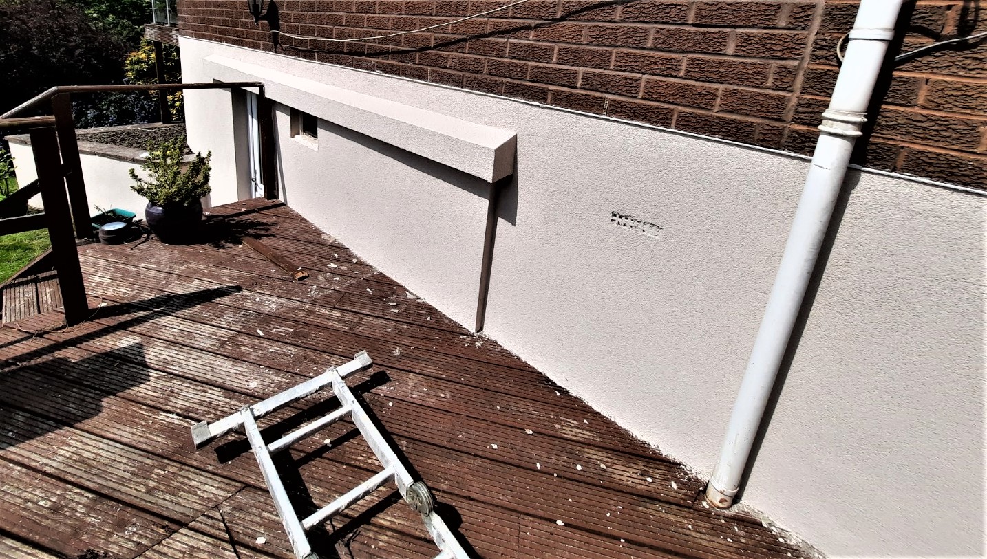 Insulation Edinburgh installed under conservatory side structure