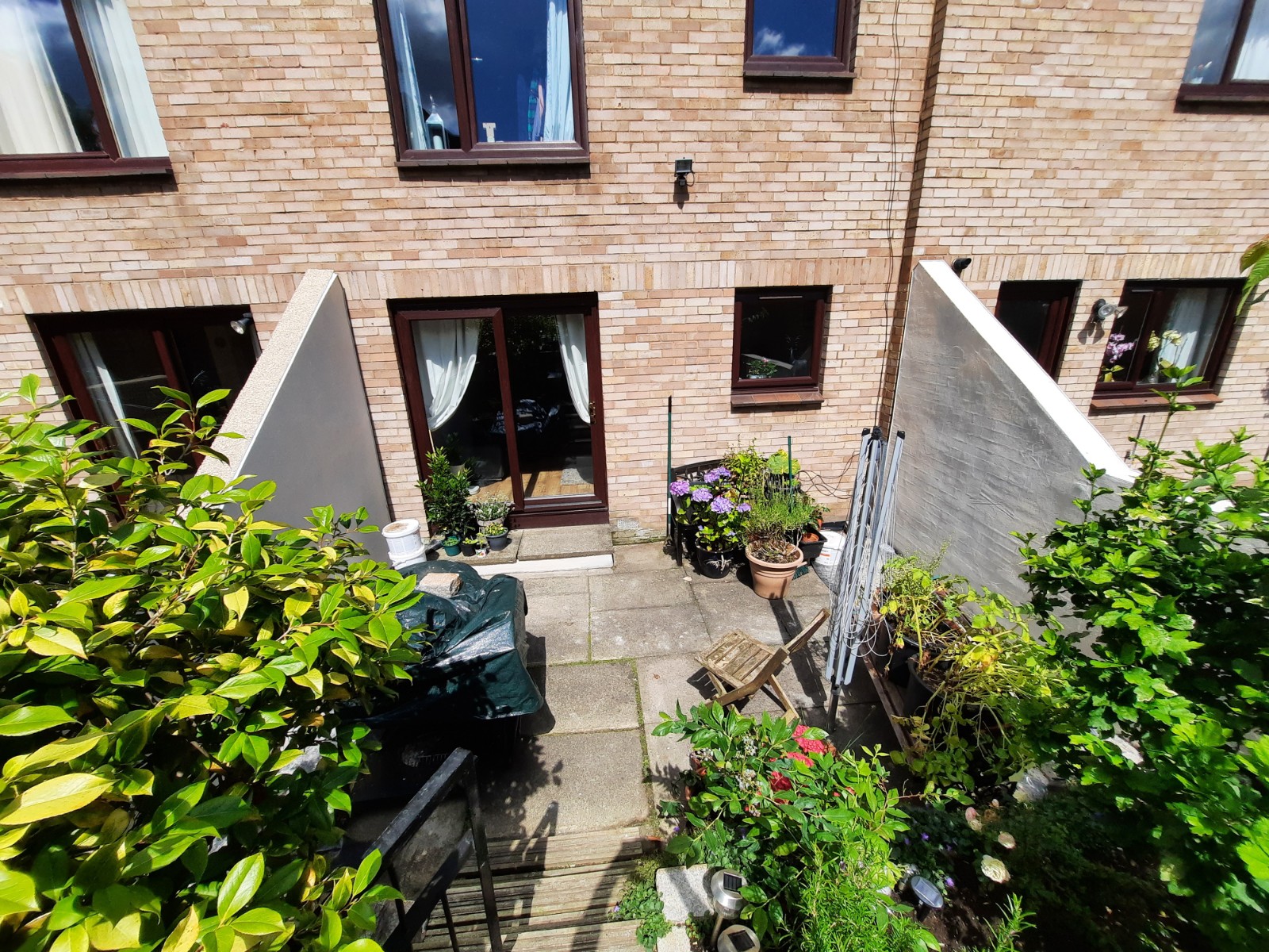 house rendering Edinburgh for rear townhouse garden