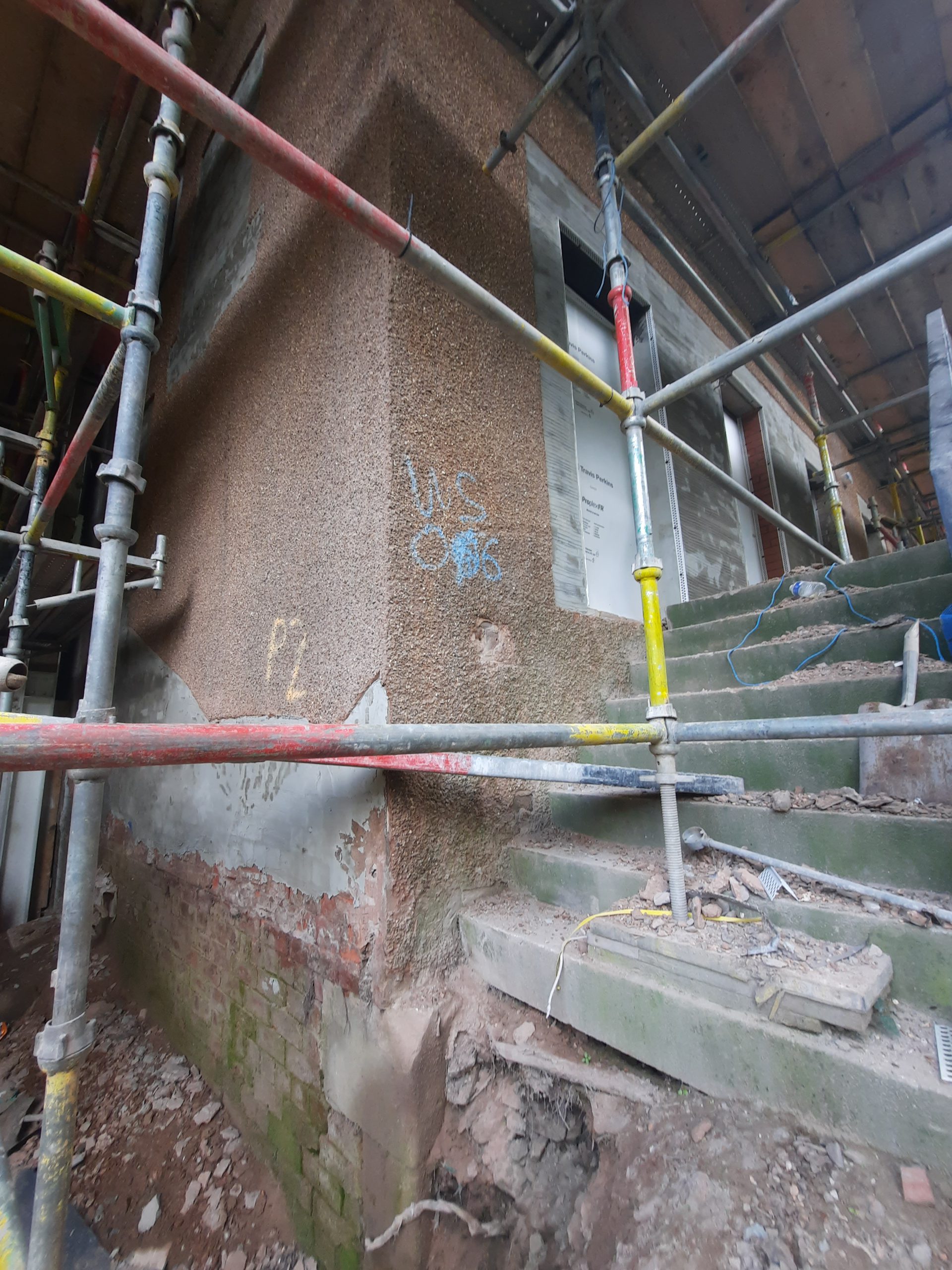 solid wall insulation Edinburgh installation near doorway