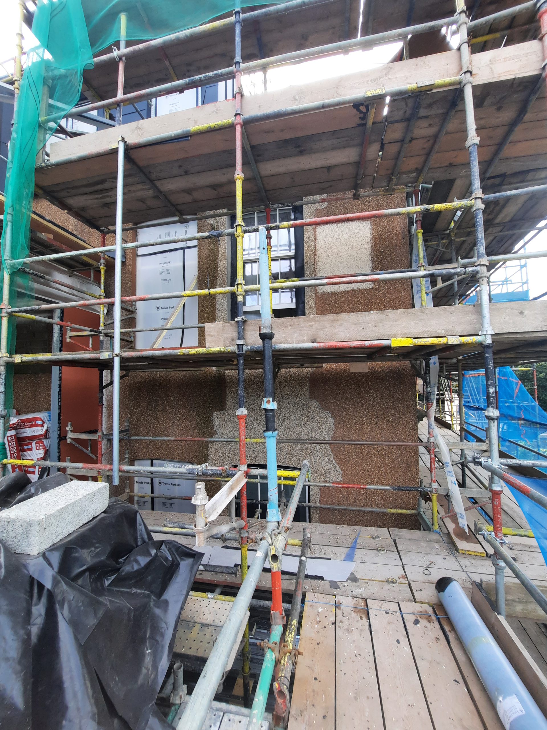solid wall insulation Edinburgh applied to multi-storey building façade