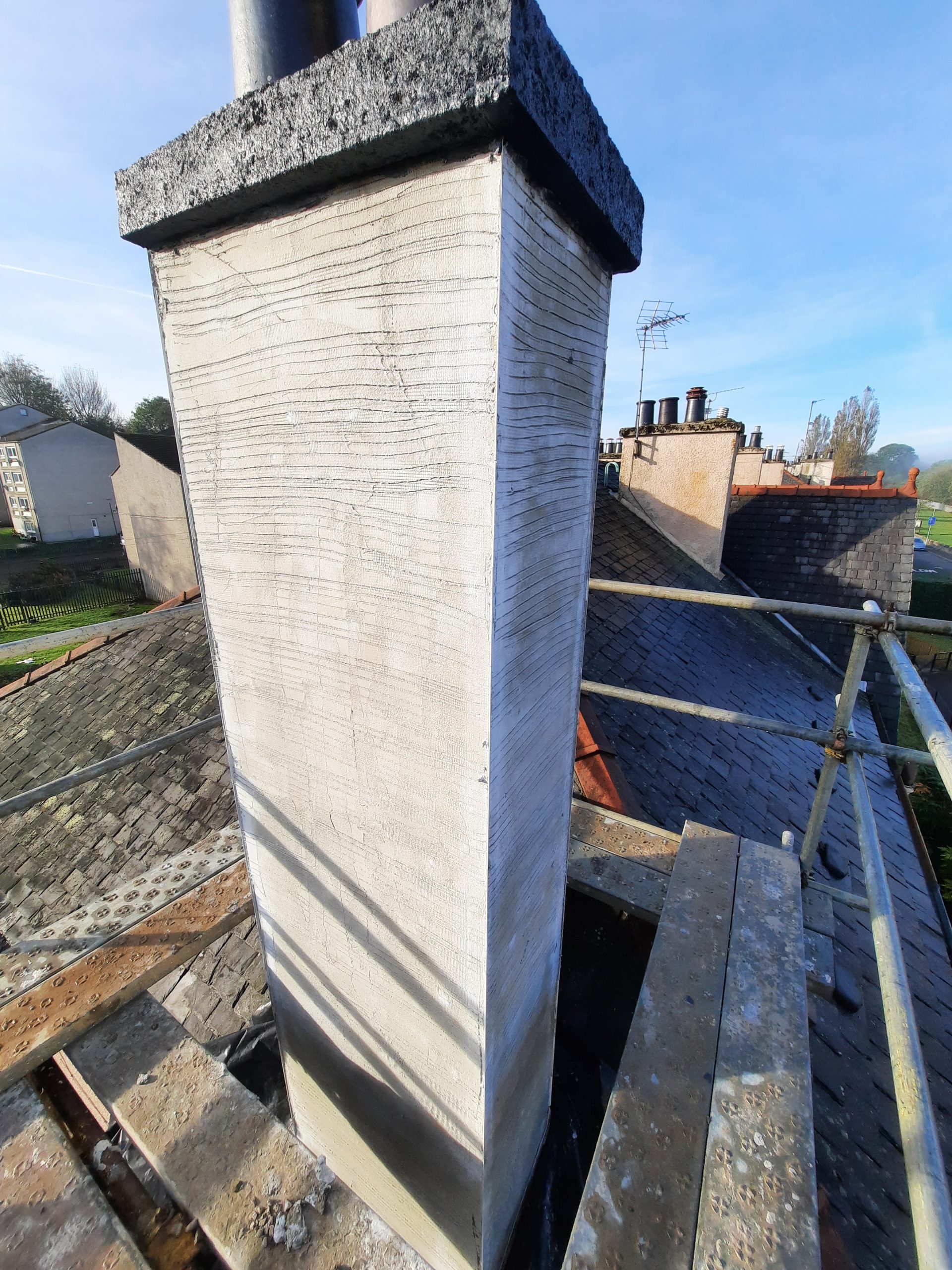 solid wall insulation Edinburgh during chimney restoration