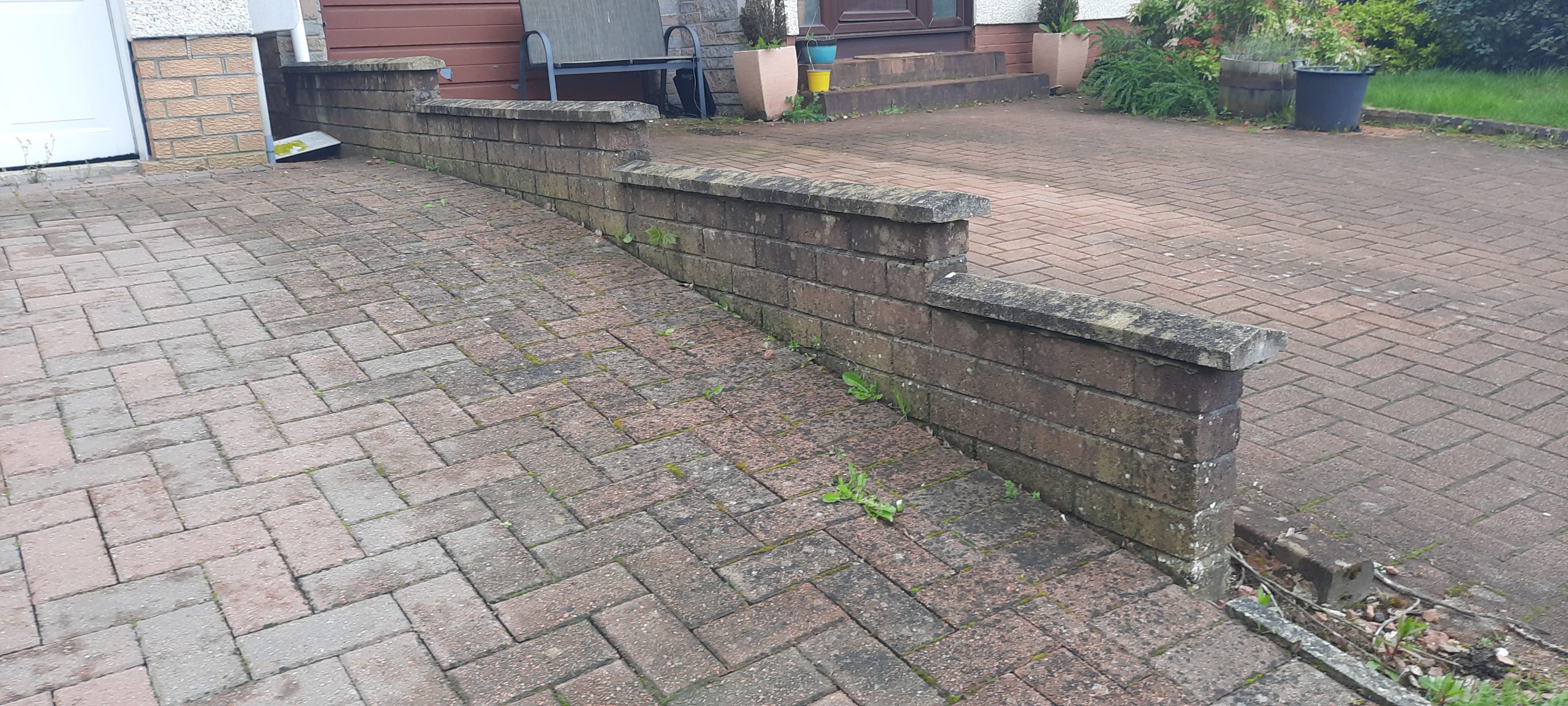 solid wall insulation Edinburgh restored along front garden wall