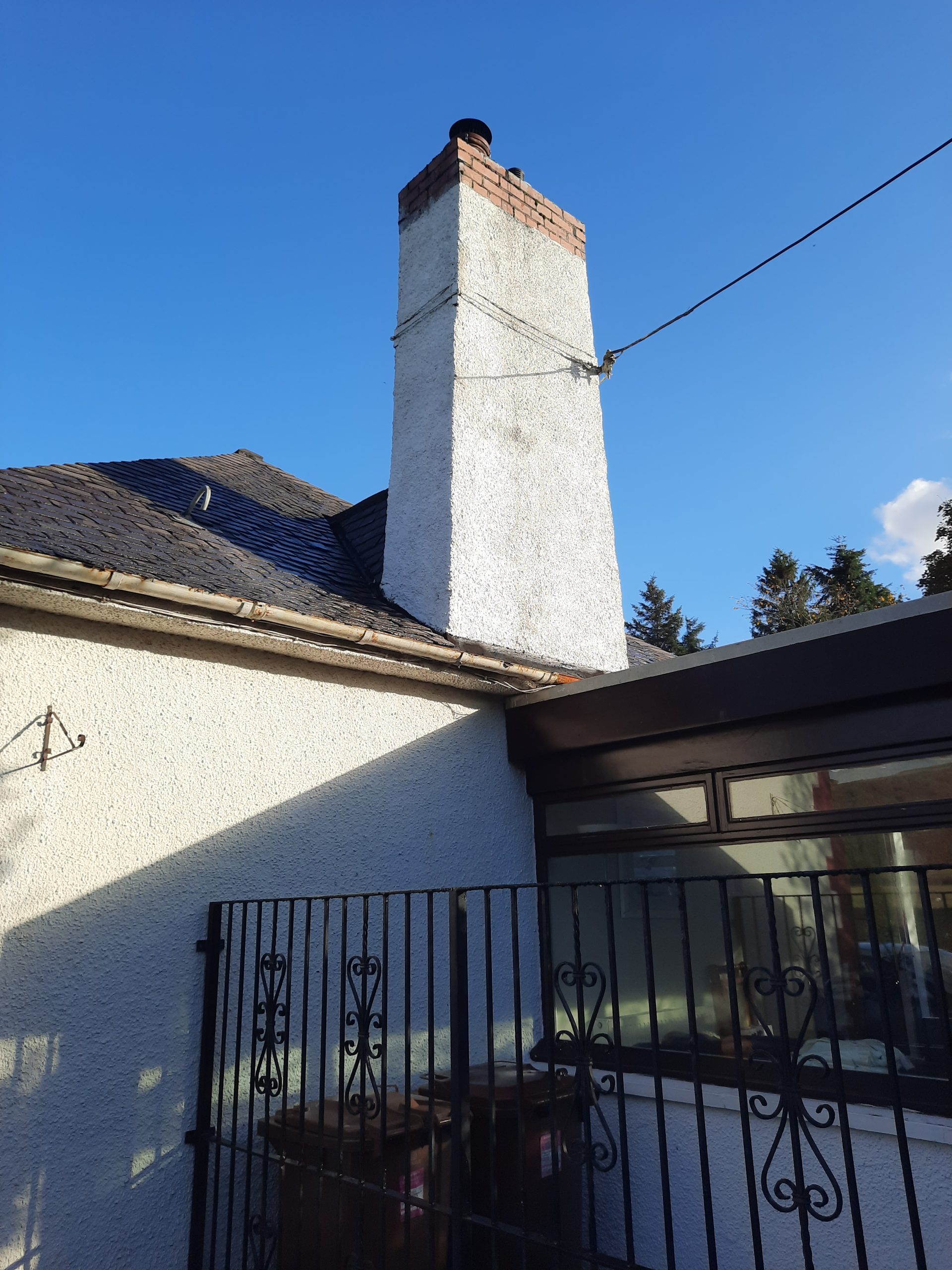 house rendering Edinburgh on home with red brick details