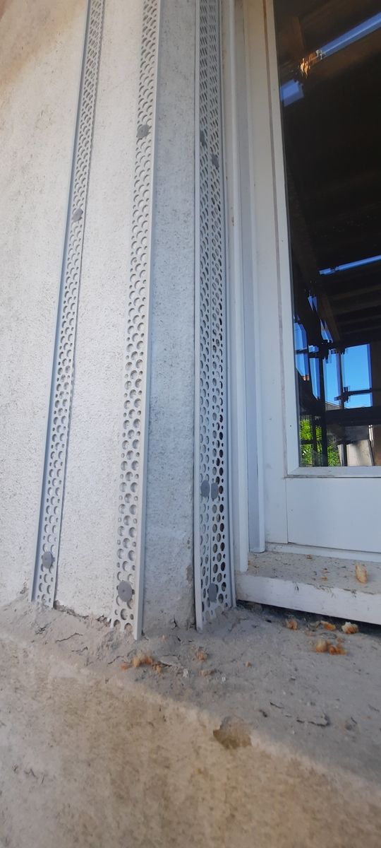 external wall insulation Edinburgh detail near window edge