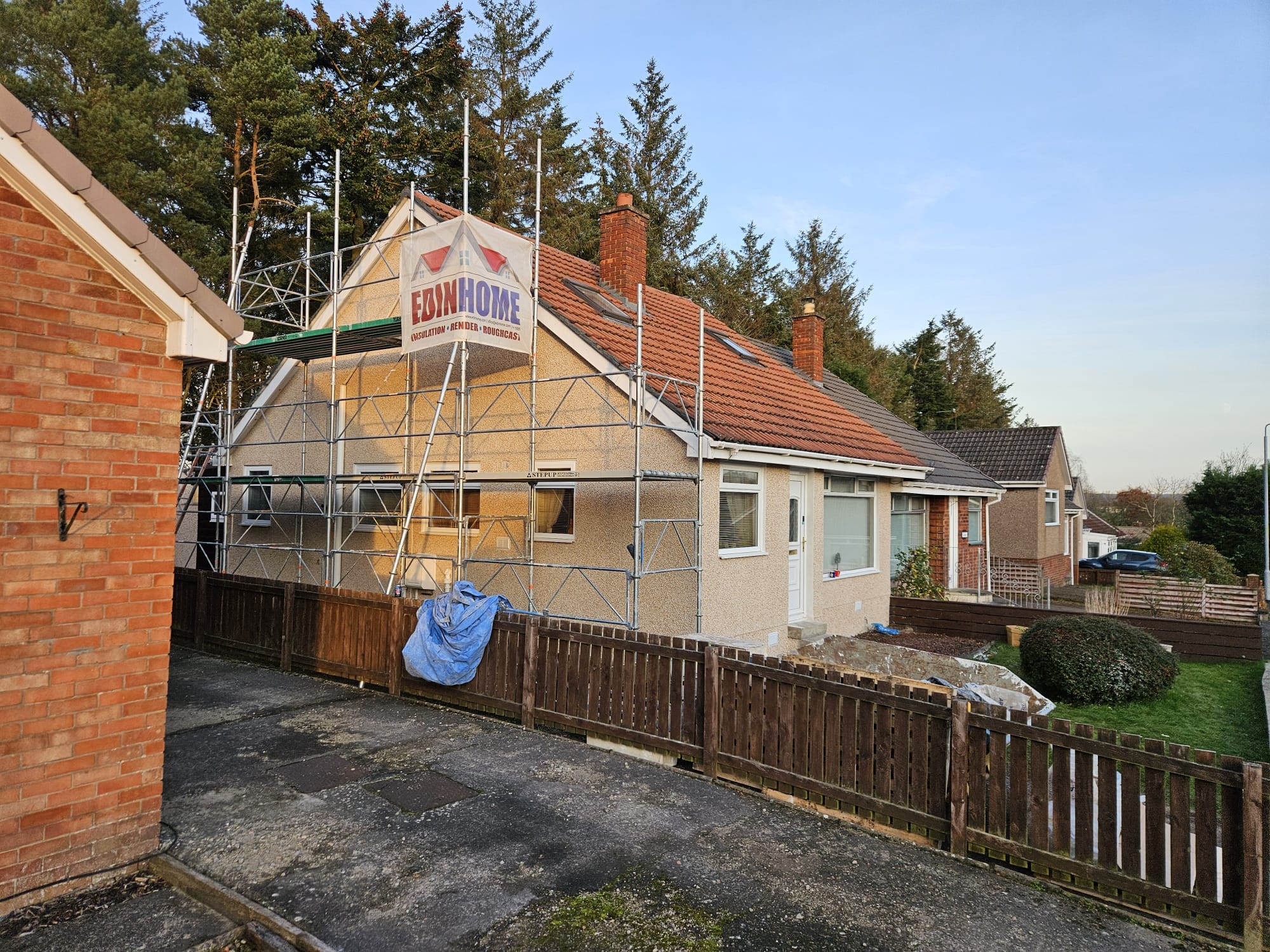 Insulation Edinburgh installation for bungalow renovation