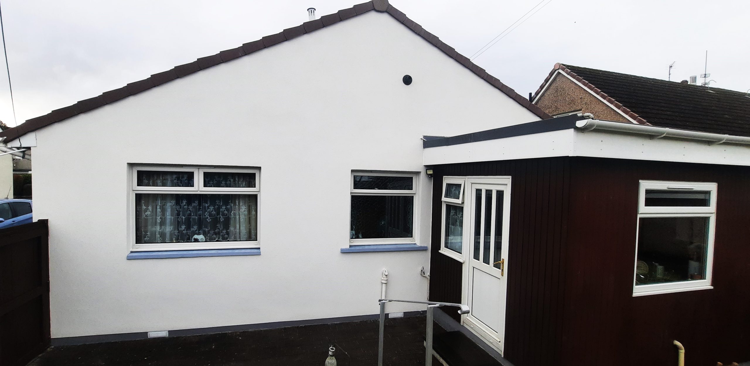 house rendering Edinburgh on single-storey home