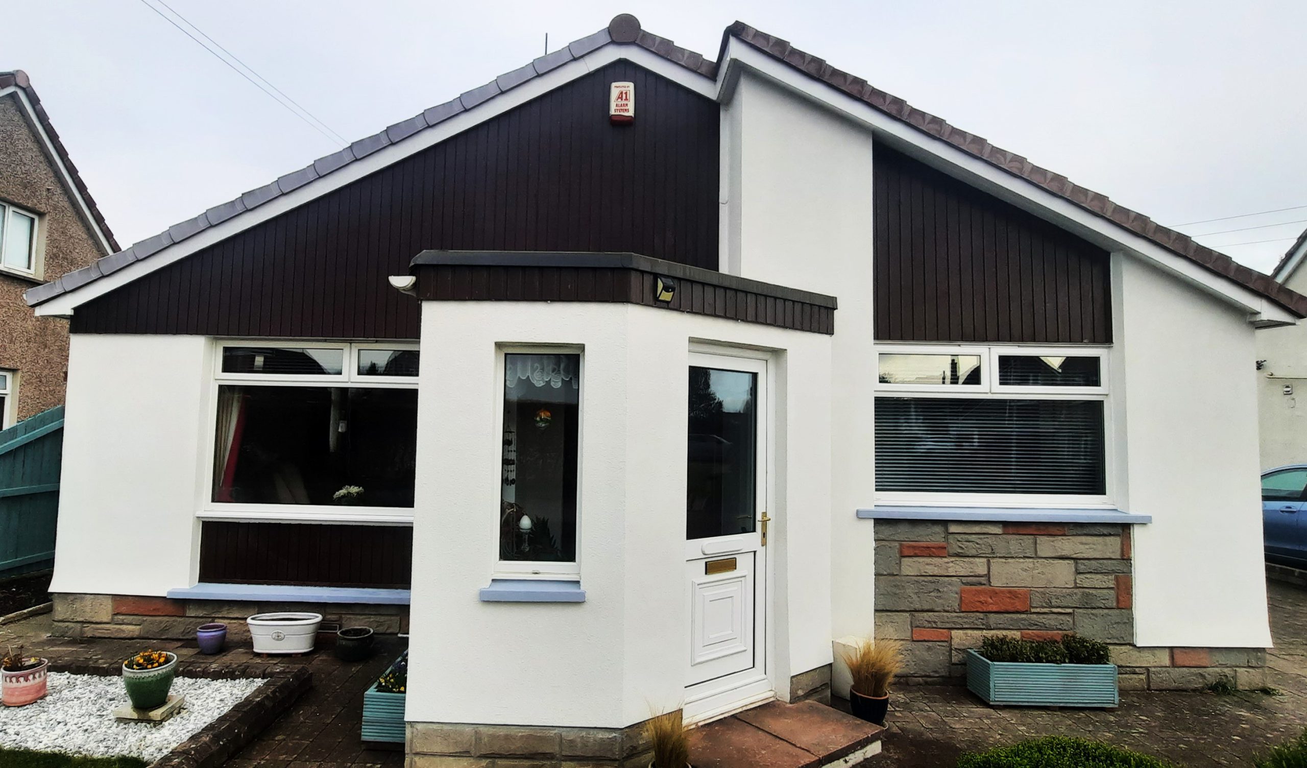 Rendering Edinburgh on bright porch extension