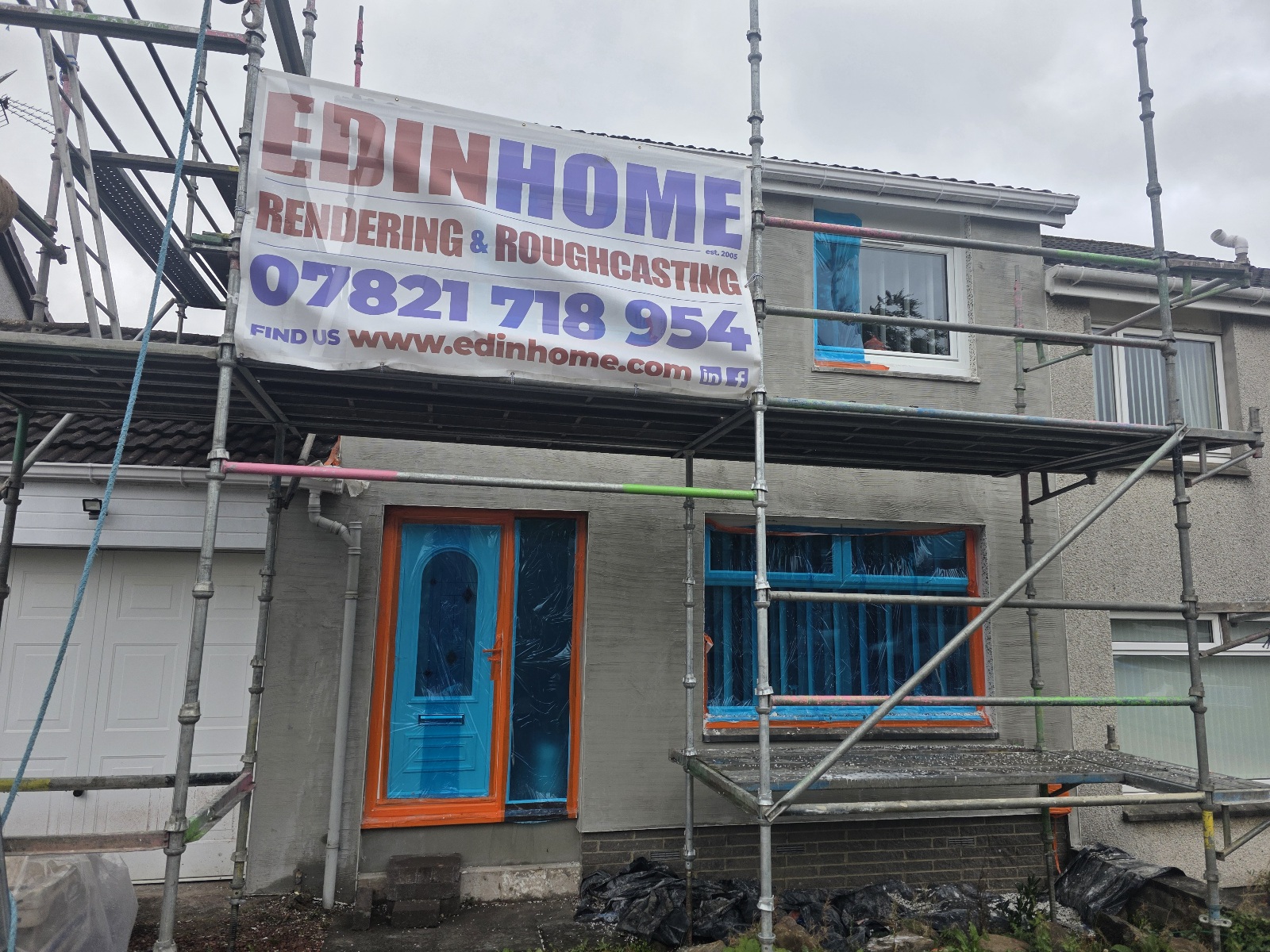 #Edinhome #Roughcasting #DryDash #PeebleDash #Uphall